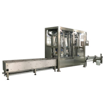 Máquina automática de enchimento de peso líquido de 30 kg com 4 cabeçotes