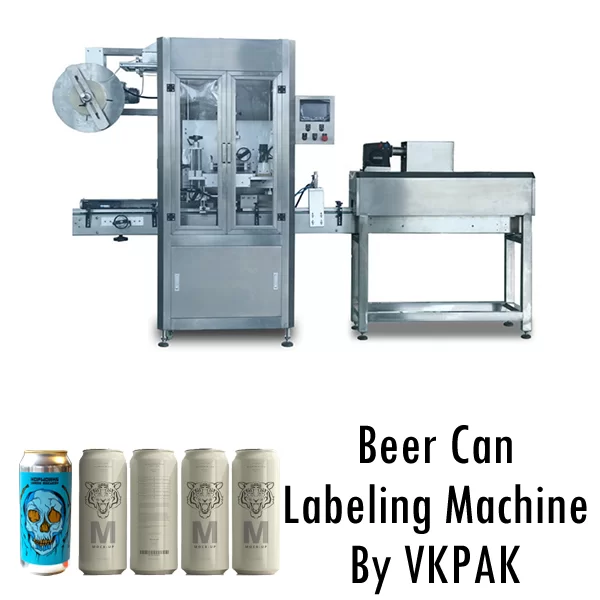 Máquina de etiquetar latas de cerveja
