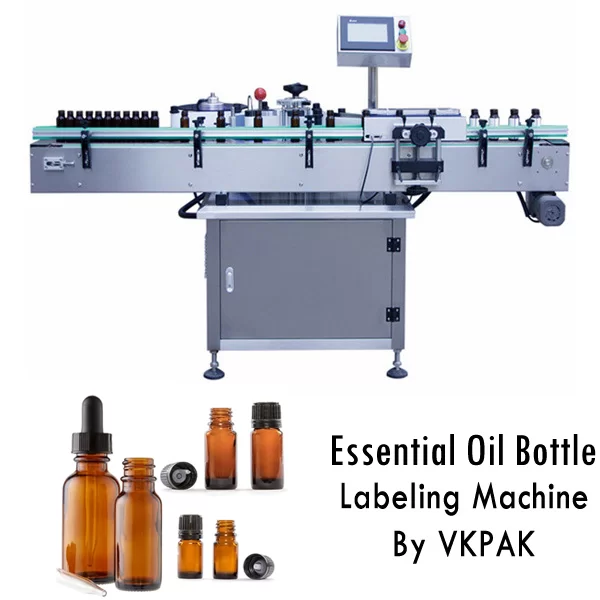 Máquina de rotulagem de garrafas de óleo essencial