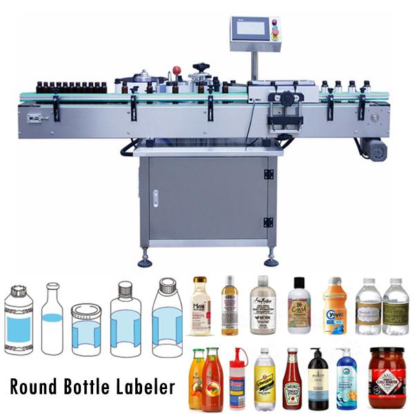 Máquina de rotulagem de garrafa redonda